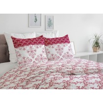 Housse de Couette HOME LINGE PASSION Blanc Bordeaux 240 x 260 cm