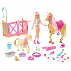 Toy set Barbie Toilettage des Chevaux Plastic