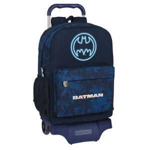 Schulrucksack mit Rädern Batman Legendary Marineblau 30 x 43 x 14 cm