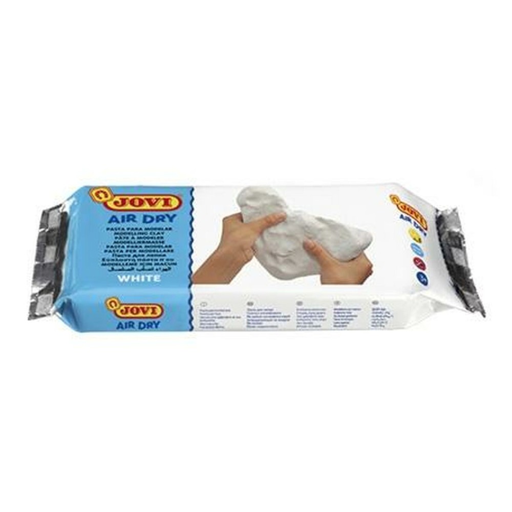 Pâte à modeler Jovi Air Dry Blanc 500 g (24 Unités)