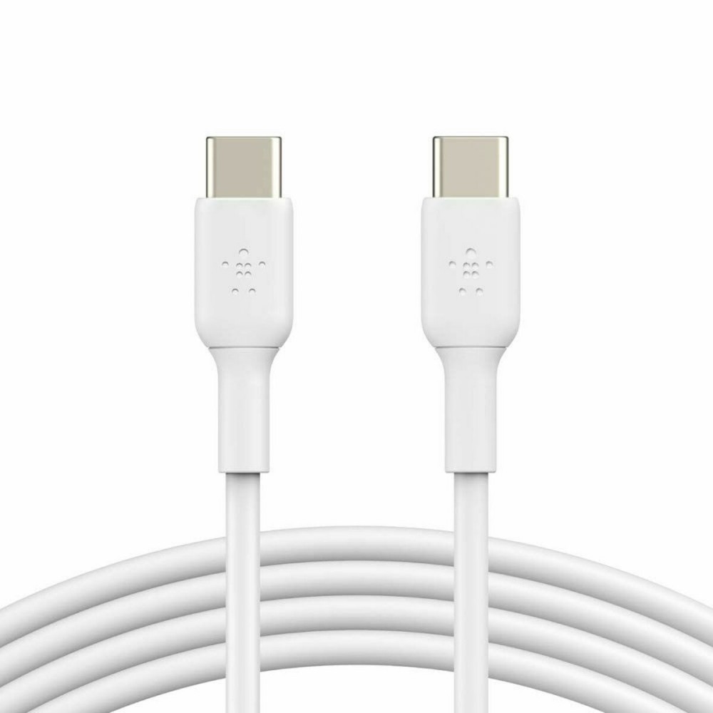 Câble USB-C vers USB-C Belkin CAB003BT2MWH Blanc 2 m