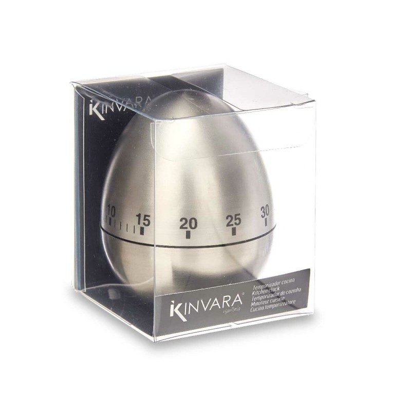 Kitchen Timer Kinvara MTM-002P 6 x 7,5 x 6 cm Egg (24 Units)