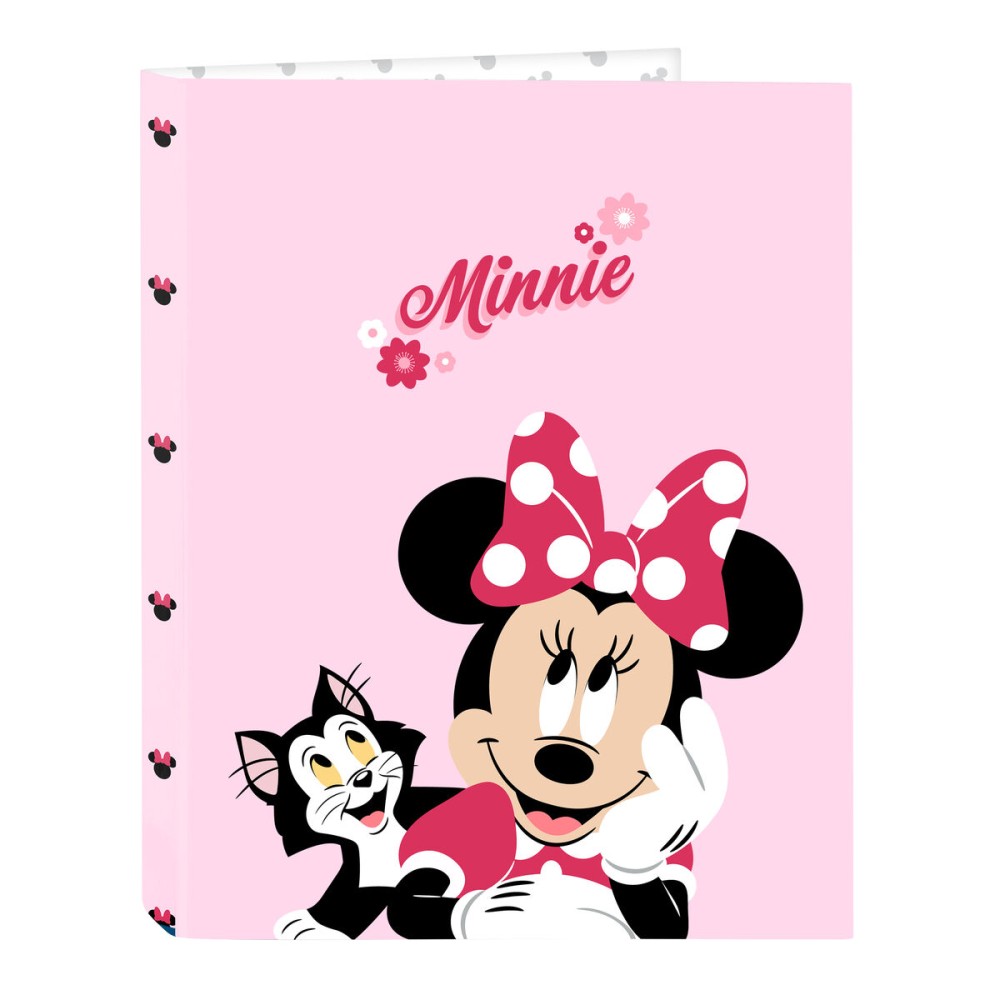 Ring binder Minnie Mouse Naive Pink A4 26.5 x 33 x 4 cm