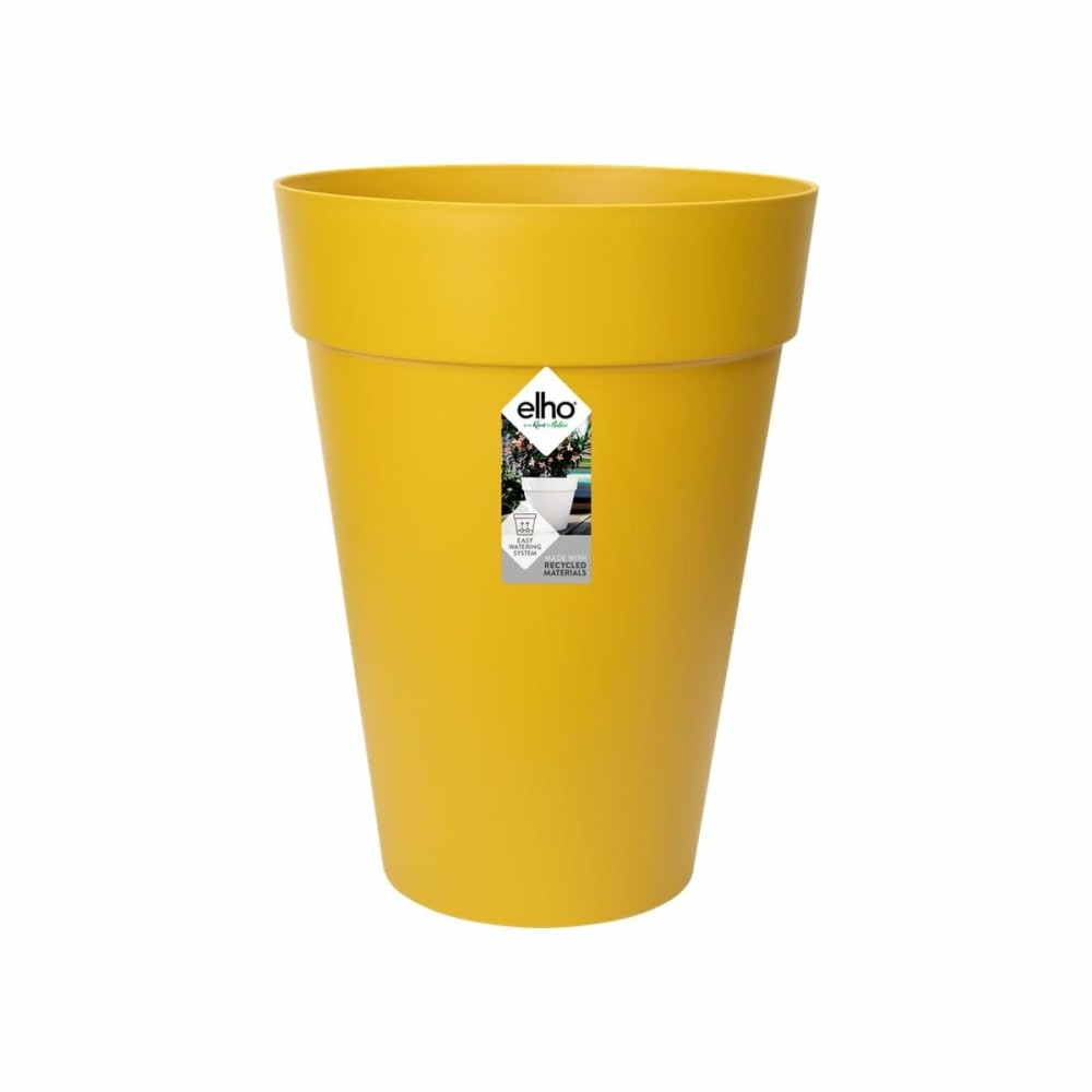 Plant pot Elho Yellow Ø 34 cm Ocre Plastic Circular Modern