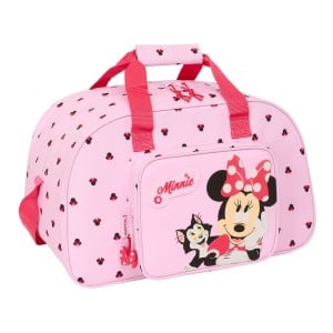 Sac de sport Minnie Mouse Naive Rose 40 x 24 x 23 cm