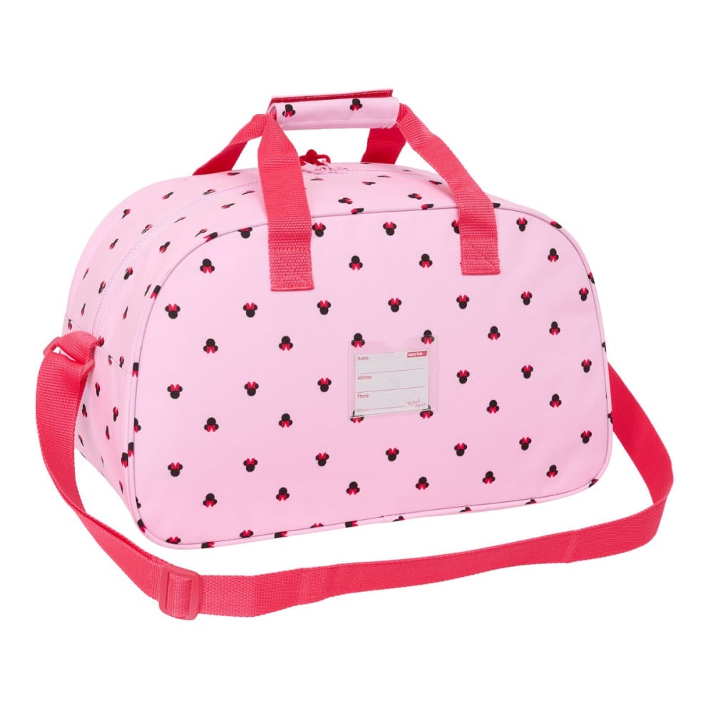 Sac de sport Minnie Mouse Naive Rose 40 x 24 x 23 cm