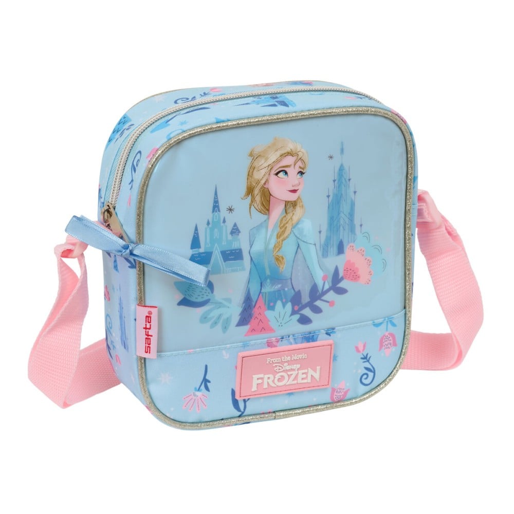 Sac à Bandoulière Frozen Ice magic Bleu 16 x 18 x 4 cm