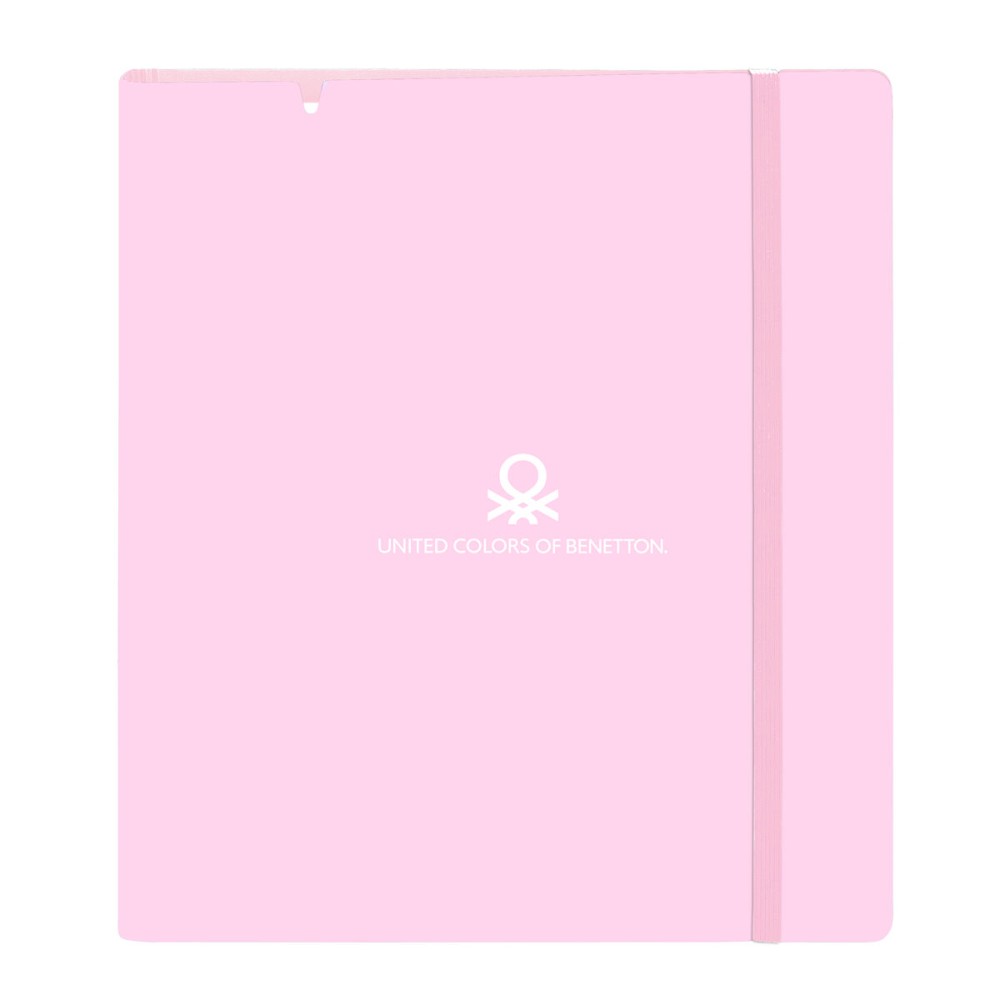 Ring binder Benetton Unique Pink Turquoise 27 X 32 X 4 cm