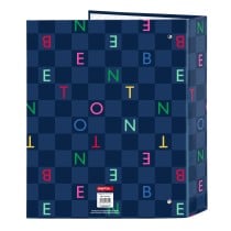 Ring binder Benetton Damero Navy Blue A4 27 x 33 x 6 cm