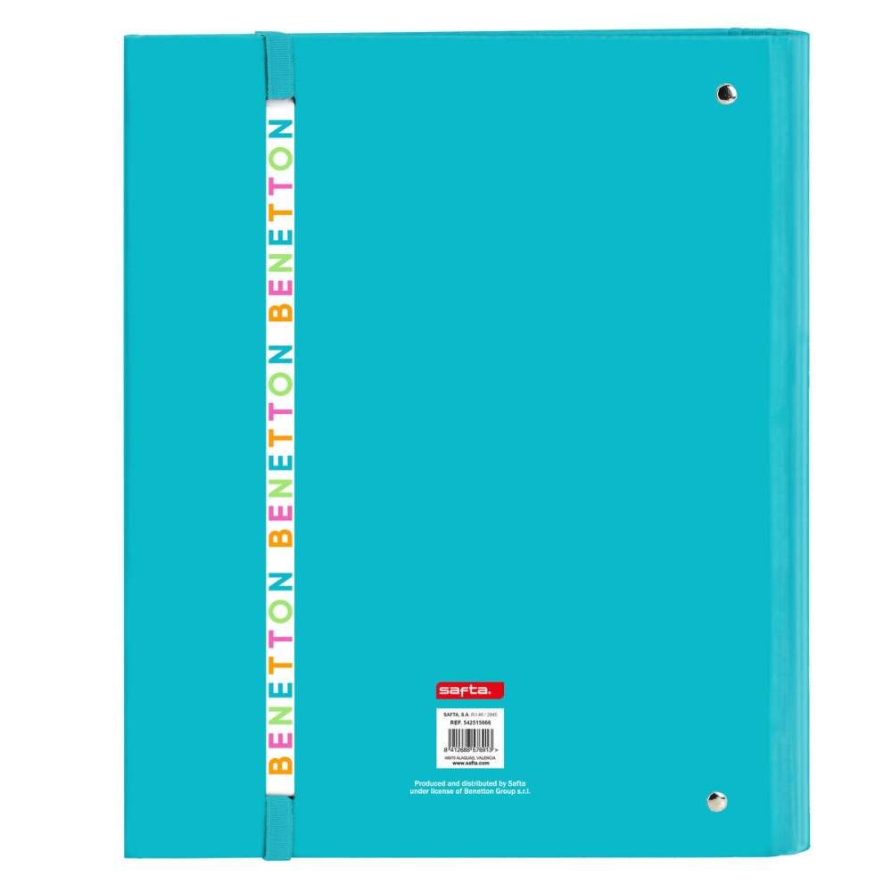 Ring binder Benetton Summer Blue 27 x 32 x 3.5 cm