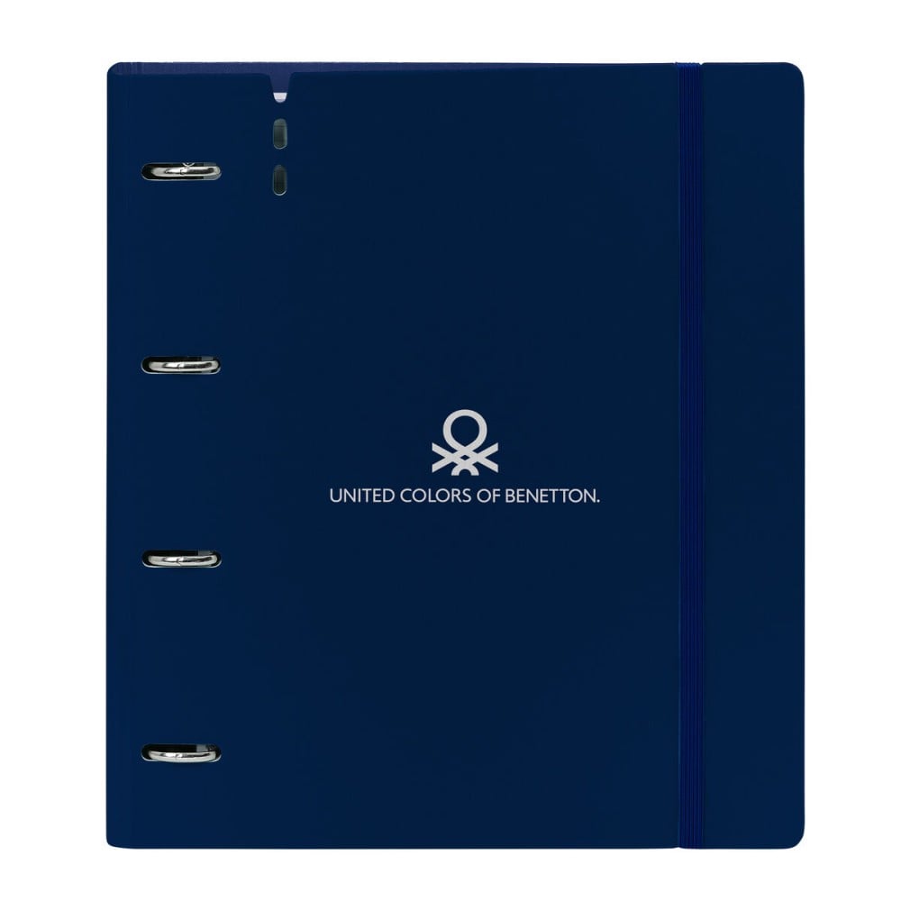 Ring binder Benetton Damero Navy Blue 27 X 32 X 4 cm