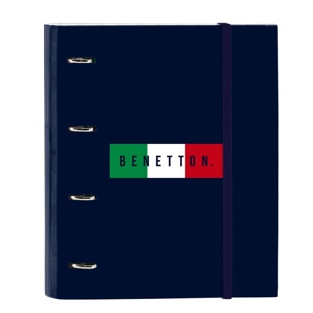 Ring binder Benetton Flag Navy Blue 27 x 32 x 3.5 cm