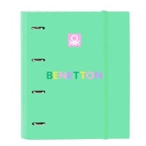 Ring binder Benetton Mint Green 27 x 32 x 3.5 cm