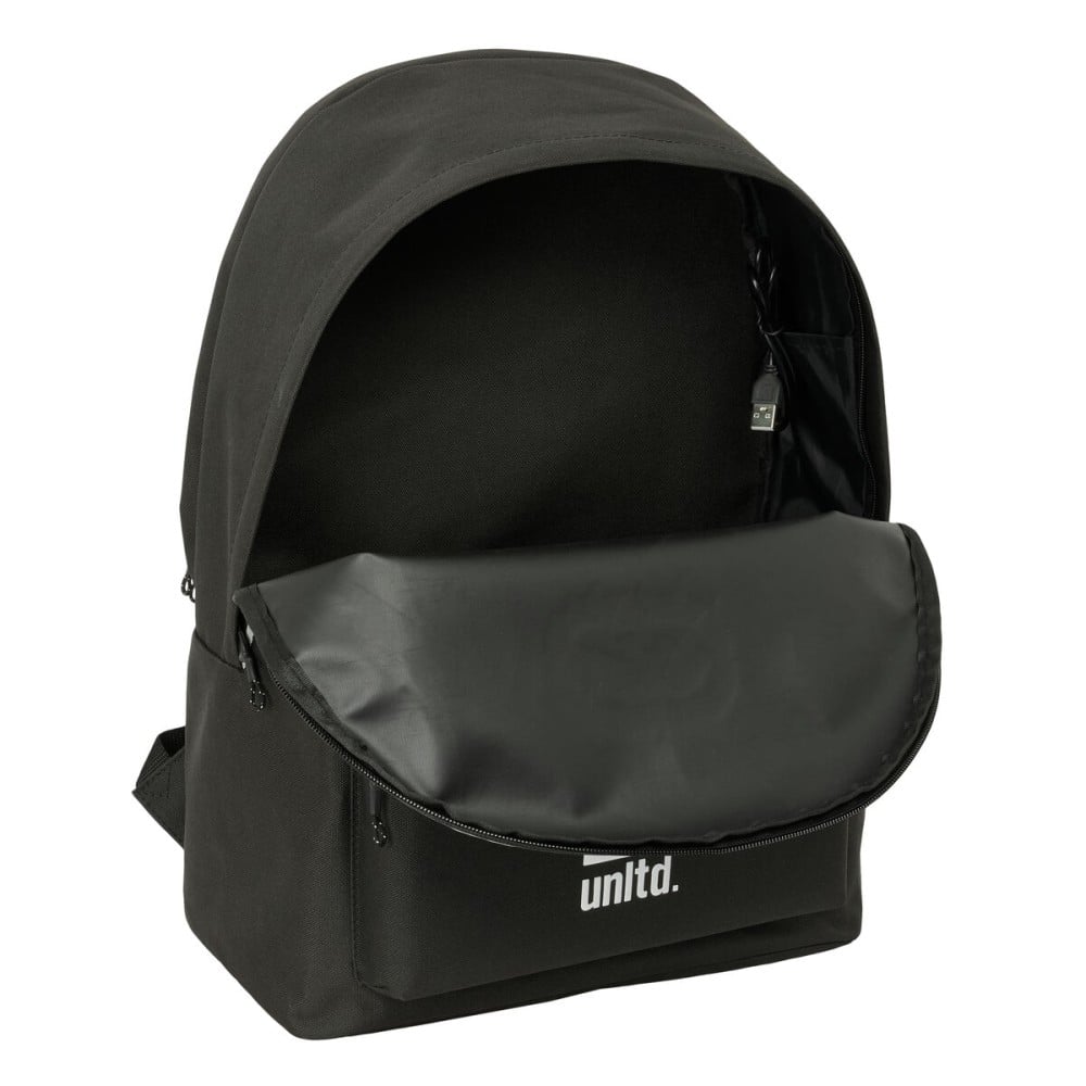 Laptop Backpack Eckō Unltd. WORLDWIDE Black 31 x 44 x 18 cm