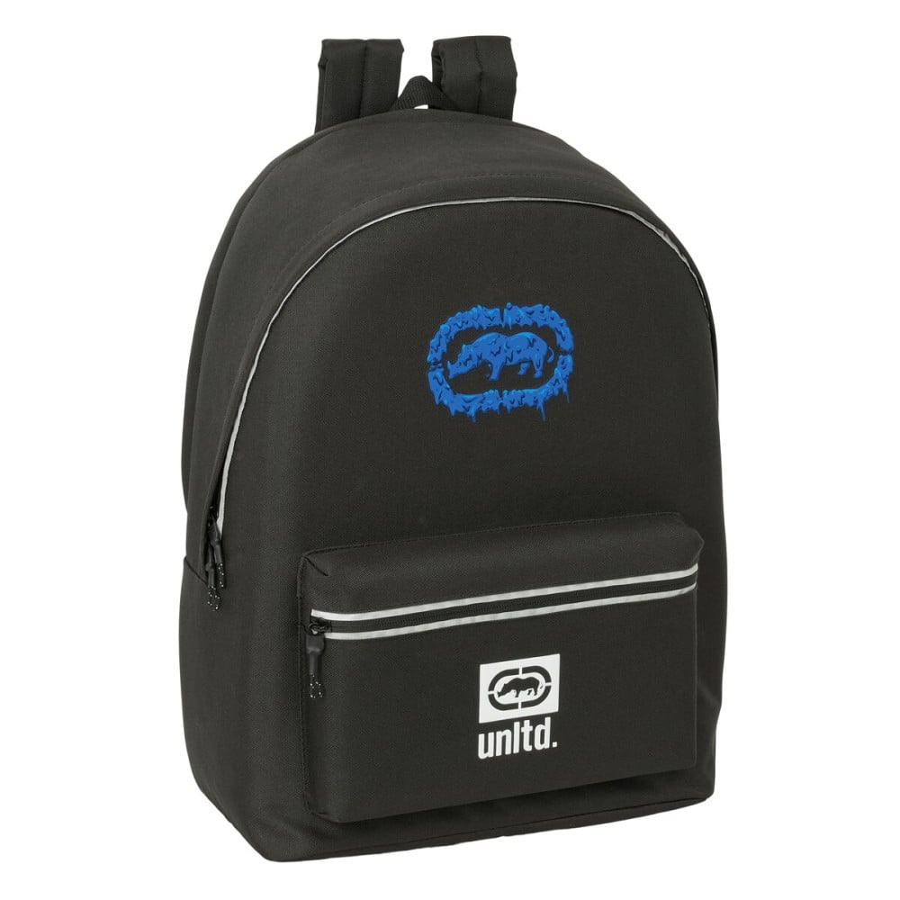 Laptop Backpack Eckō Unltd. WORLDWIDE Black 31 x 44 x 18 cm