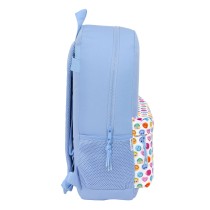 Cartable Smiley Joyful Bleu Multicouleur 30 x 46 x 14 cm