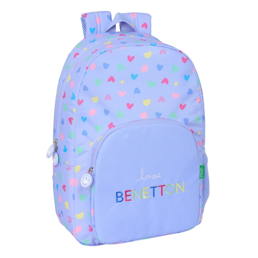 Cartable Benetton Lila Lila 30 x 46 x 14 cm