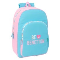 Cartable Benetton Unique Rose Turquoise 30 x 46 x 14 cm