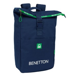 Sacoche pour Portable Benetton Green Blue marine 28 x 42 x 13 cm