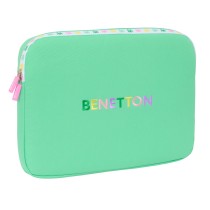 Housse d'ordinateur portable Benetton Mint Vert 15,6'' 39,5 x 27,5 x 3,5 cm