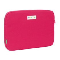 Housse d'ordinateur portable Benetton Cherry Cerise Blue marine 15,6'' 39,5 x 27,5 x 3,5 cm