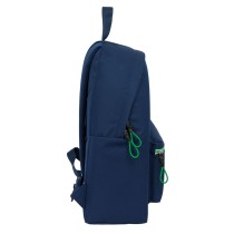 Schulrucksack Benetton Green Marineblau 33 x 42 x 15 cm