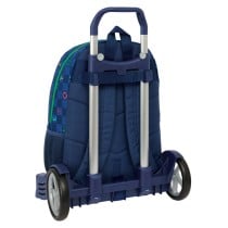 Cartable à roulettes Benetton Damero Blue marine 30 x 46 x 14 cm