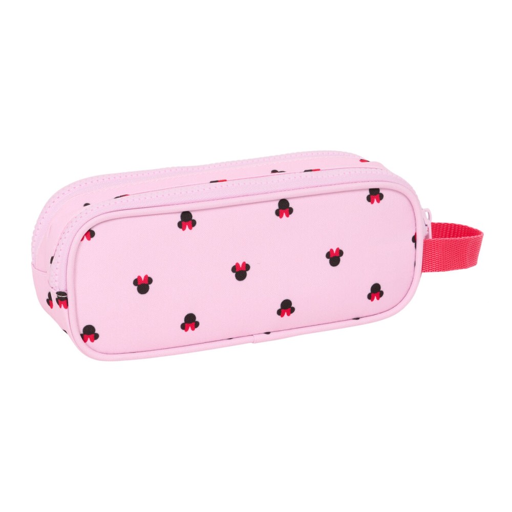 Zweifaches Mehrzweck-Etui Minnie Mouse Naive Rosa 21 x 8 x 6 cm