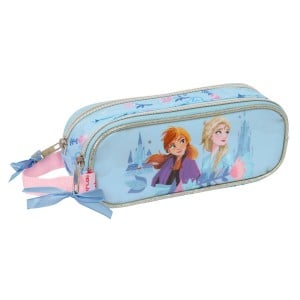 Zweifaches Mehrzweck-Etui Frozen Ice magic Hellblau 21 x 8 x 6 cm