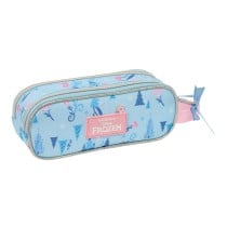 Trousse Fourre-Tout Double Frozen Ice magic Bleu clair 21 x 8 x 6 cm