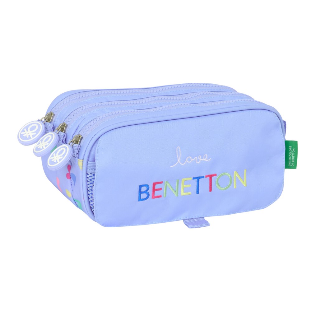 Triple Carry-all Benetton Lila Lilac 21,5 x 10 x 8 cm