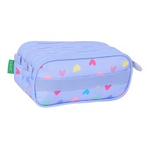 Triple Carry-all Benetton Lila Lilac 21,5 x 10 x 8 cm