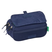 Dreifaches Mehrzweck-Etui Benetton Flag Marineblau 21,5 x 10 x 8 cm