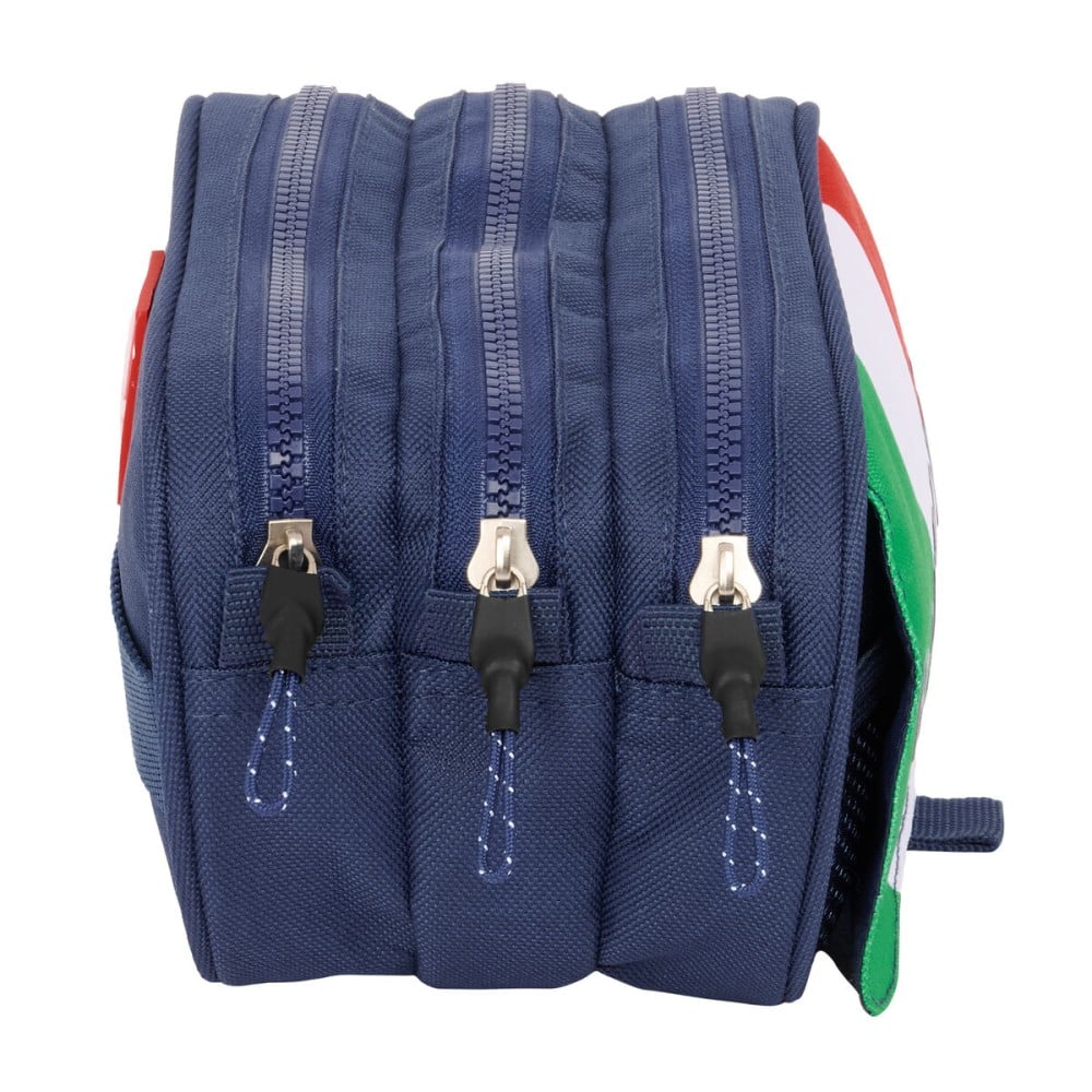 Trousse Fourre-Tout Triple Benetton Flag Blue marine 21,5 x 10 x 8 cm