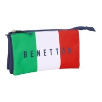 Triple Carry-all Benetton Flag Navy Blue 22 x 12 x 3 cm