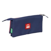 Triple Carry-all Benetton Flag Navy Blue 22 x 12 x 3 cm