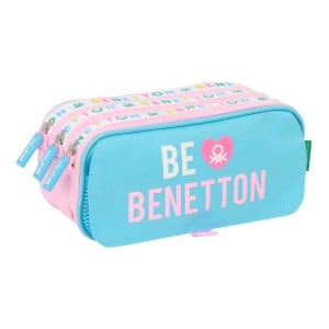 Triple Carry-all Benetton Unique Pink Turquoise 21,5 x 10 x 8 cm