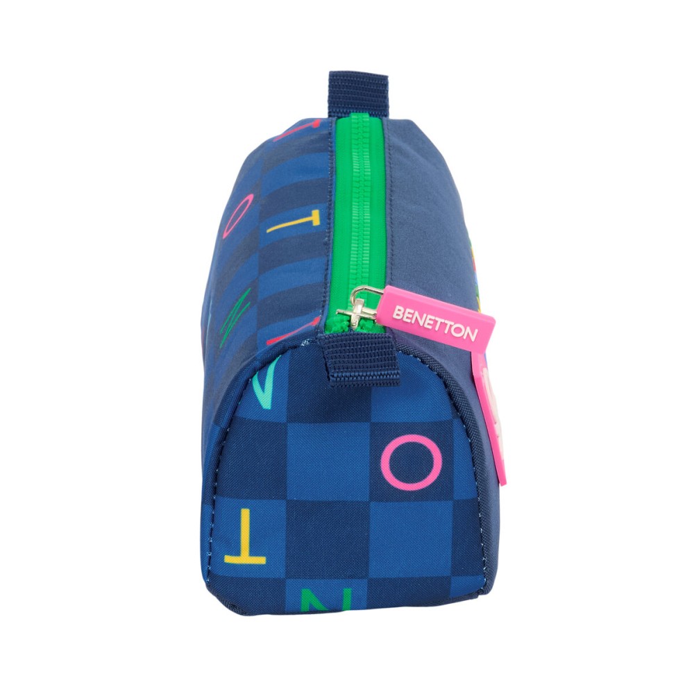 Holdall Benetton Damero Navy Blue 21 x 8 x 7 cm