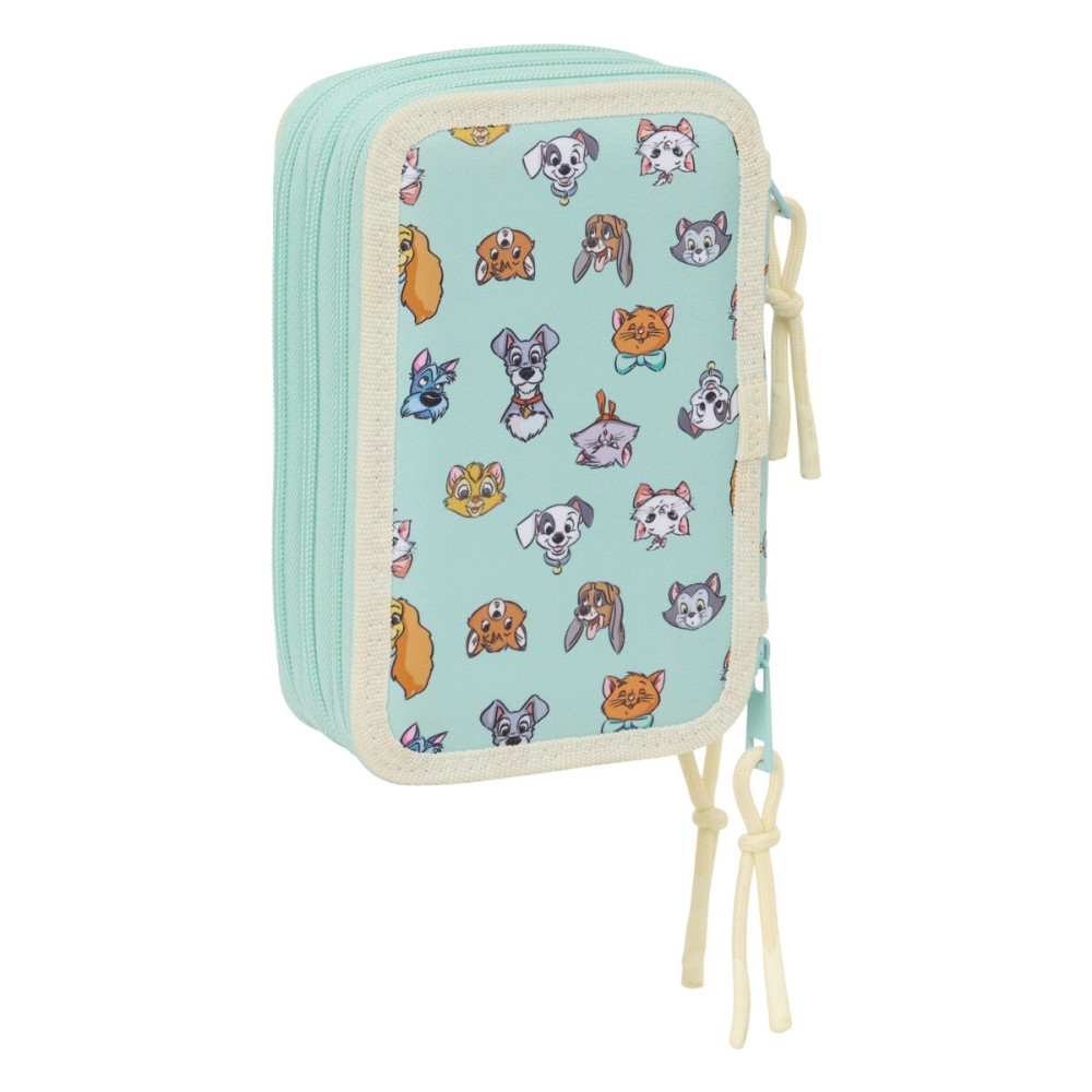 Trousse Scolaire avec Accessoires Disney Bleu 12,5 x 19,5 x 5,5 cm 37 Pièces