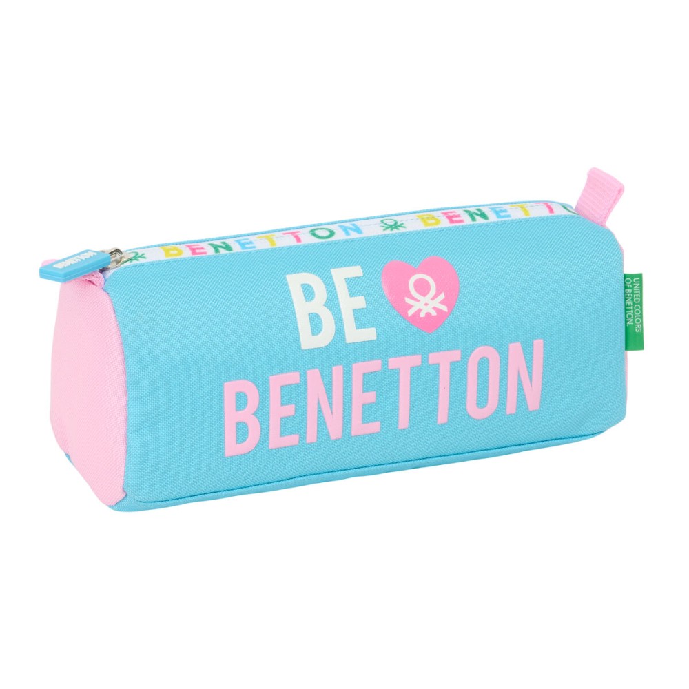 Holdall Benetton Unique Pink Turquoise 21 x 8 x 7 cm