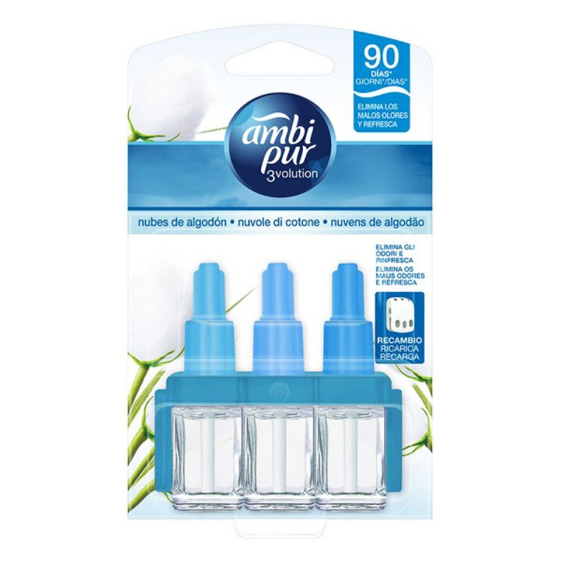 Electric Air Freshener Refills Ambi Pur 3Volution Nubes de Algodón 20 ml