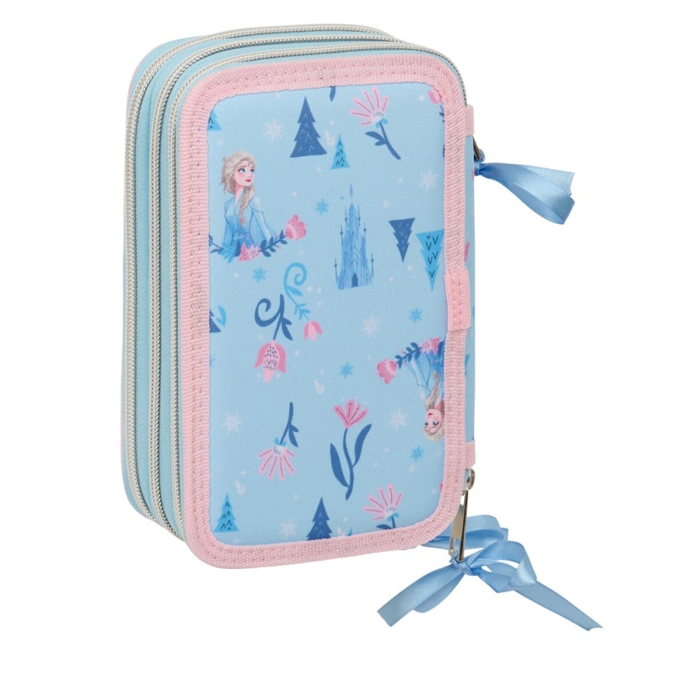 School Case with Accessories Frozen Ice magic Light Blue 12,5 x 19,5 x 5,5 cm 37 Pieces