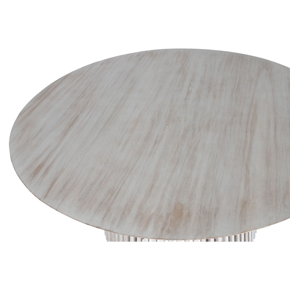 Table de Salle à Manger Home ESPRIT Blanc bois mindi 150 x 150 x 75 cm