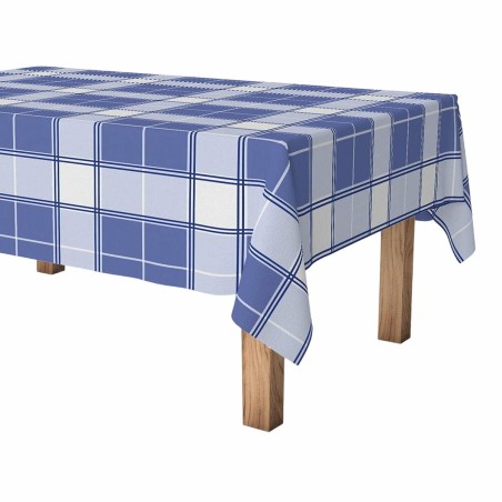 Tablecloth roll Exma Anti-stain Blue Squared Classic 140 cm x 25 m