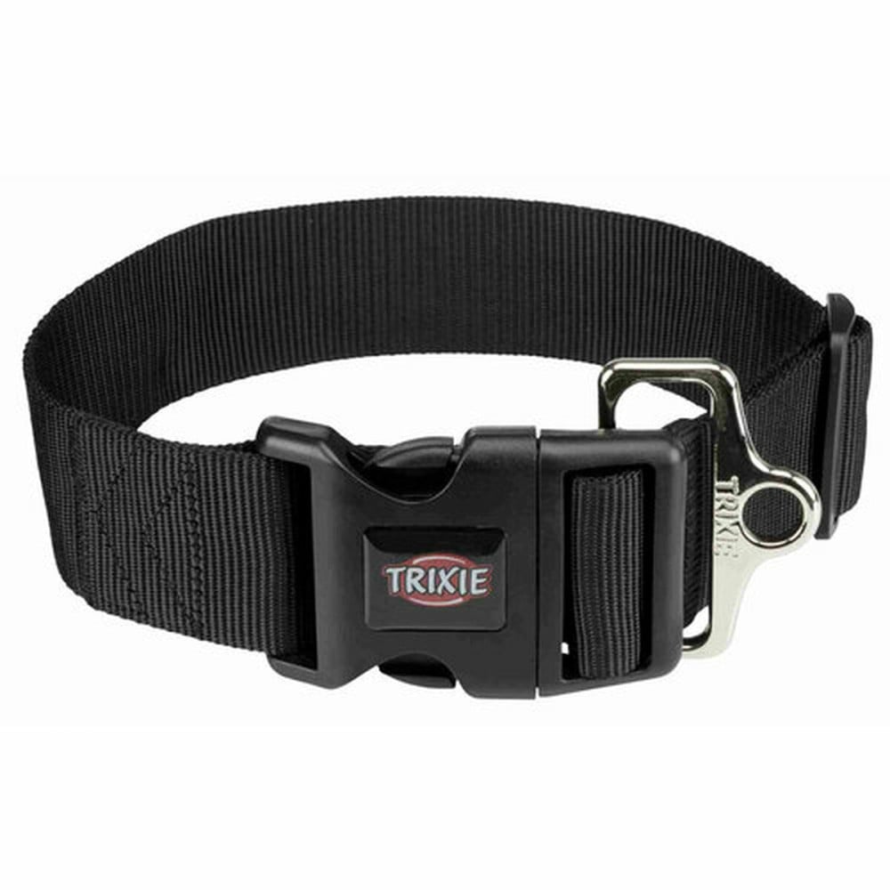 Dog collar Trixie New Premium Black M/L 40-60 cm