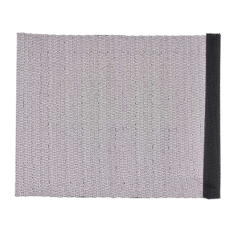 Tapis Antidérapant Blanc Noir Gris Caoutchouc 45 x 0,1 x 100 cm (12 Unités)