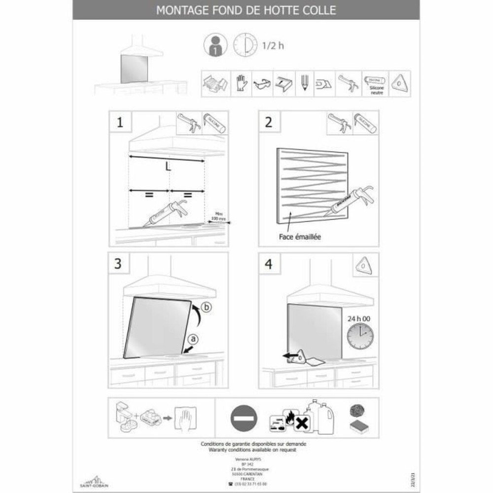 Protector Saint-Gobain Crystal Wall mounting