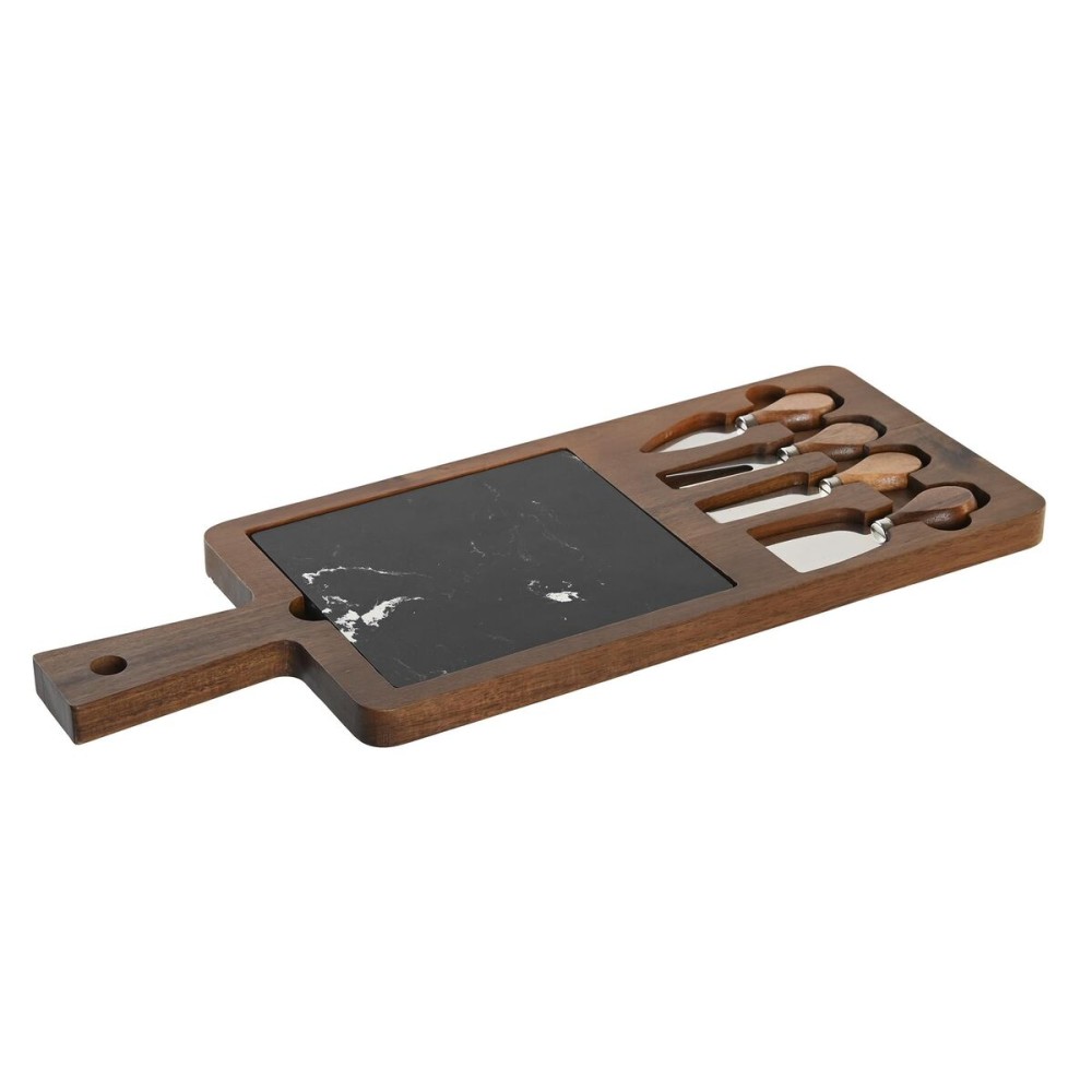 Käseschneidebrett DKD Home Decor Braun Schwarz 49 x 19 x 2 cm