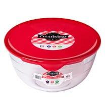 Runde Lunchbox mit Deckel Ô Cuisine Prep&store Ocu Rot 1 L 17 x 17 x 9 cm Glas (3 Stück)