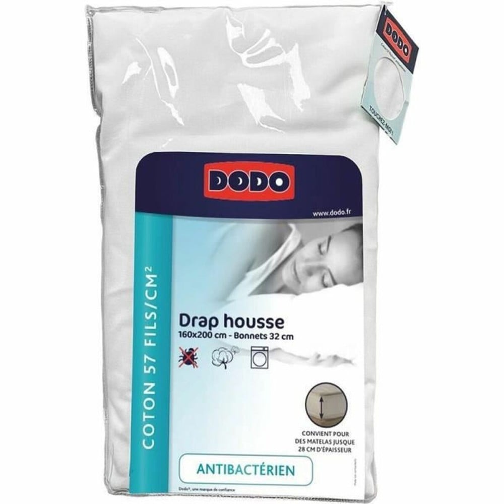 Drap housse DODO Blanc 140 x 190 cm